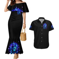 Skull Girl Couples Matching Mermaid Dress and Hawaiian Shirt Yes I'm A Bitch But Not Yours - Wonder Print Shop