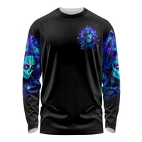 Skull Girl Long Sleeve Shirt Yes I'm A Bitch But Not Yours - Wonder Print Shop