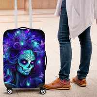 Skull Girl Luggage Cover Yes I'm A Bitch But Not Yours - Wonder Print Shop