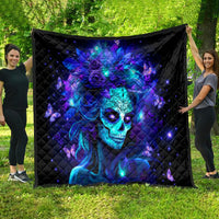 Skull Girl Quilt Yes I'm A Bitch But Not Yours - Wonder Print Shop