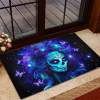 Skull Girl Rubber Doormat Yes I'm A Bitch But Not Yours - Wonder Print Shop