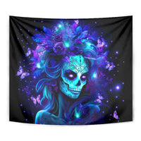 Skull Girl Tapestry Yes I'm A Bitch But Not Yours - Wonder Print Shop