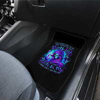 Flame Girl Skull Car Mats The Good Girl In Me Got Tired Of The Bullshit - Wonder Print Shop