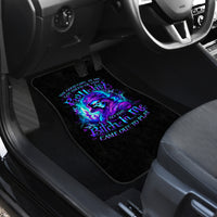 Flame Girl Skull Car Mats The Good Girl In Me Got Tired Of The Bullshit - Wonder Print Shop