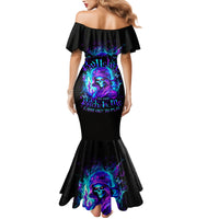 Flame Girl Skull Family Matching Mermaid Dress and Hawaiian Shirt The Good Girl In Me Got Tired Of The Bullshit - Wonder Print Shop