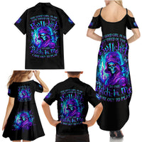 Flame Girl Skull Family Matching Summer Maxi Dress and Hawaiian Shirt The Good Girl In Me Got Tired Of The Bullshit - Wonder Print Shop