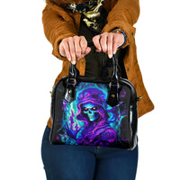 Flame Girl Skull Shoulder Handbag The Good Girl In Me Got Tired Of The Bullshit