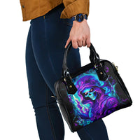 Flame Girl Skull Shoulder Handbag The Good Girl In Me Got Tired Of The Bullshit