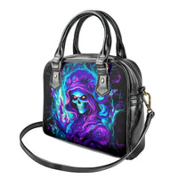 Flame Girl Skull Shoulder Handbag The Good Girl In Me Got Tired Of The Bullshit