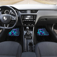 Flame Girl Skull Car Mats The Good Girl In Me Got Tired Of The Bullshit - Wonder Print Shop