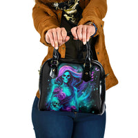 Flame Girl Skull Shoulder Handbag The Good Girl In Me Got Tired Of The Bullshit