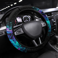 Flame Girl Skull Steering Wheel Cover The Good Girl In Me Got Tired Of The Bullshit - Wonder Print Shop