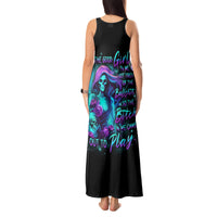 Flame Girl Skull Tank Maxi Dress The Good Girl In Me Got Tired Of The Bullshit - Wonder Print Shop