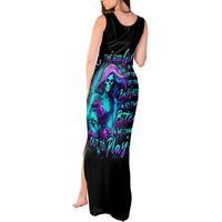 Flame Girl Skull Tank Maxi Dress The Good Girl In Me Got Tired Of The Bullshit - Wonder Print Shop