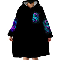 Flame Girl Skull Wearable Blanket Hoodie The Good Girl In Me Got Tired Of The Bullshit - Wonder Print Shop