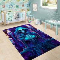 Witch Skull Area Rug Wake Up Beasuty I't Time To Beast - Wonder Print Shop