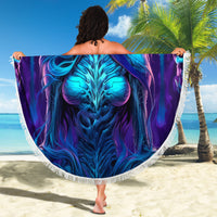 Witch Skull Beach Blanket Wake Up Beasuty I't Time To Beast - Wonder Print Shop