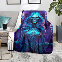 Witch Skull Blanket Wake Up Beasuty I't Time To Beast