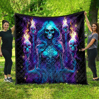 Witch Skull Quilt Wake Up Beasuty I't Time To Beast - Wonder Print Shop