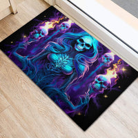 Witch Skull Rubber Doormat Wake Up Beasuty I't Time To Beast - Wonder Print Shop
