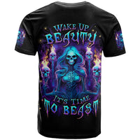 Witch Skull T Shirt Wake Up Beasuty I't Time To Beast - Wonder Print Shop