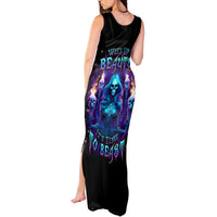 Witch Skull Tank Maxi Dress Wake Up Beasuty I't Time To Beast - Wonder Print Shop