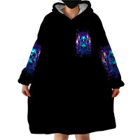 Witch Skull Wearable Blanket Hoodie Wake Up Beasuty I't Time To Beast - Wonder Print Shop
