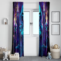 Witch Skull Window Curtain Wake Up Beasuty I't Time To Beast - Wonder Print Shop