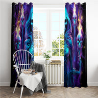 Witch Skull Window Curtain Wake Up Beasuty I't Time To Beast - Wonder Print Shop