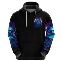 Witch Skull Zip Hoodie Wake Up Beasuty I't Time To Beast - Wonder Print Shop
