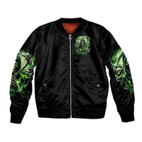 Flame Reaper Skull Bomber Jacket I'm Not Anti Social I'm Just Not User Friendly - Wonder Print Shop