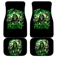 Flame Reaper Skull Car Mats I'm Not Anti Social I'm Just Not User Friendly - Wonder Print Shop