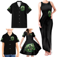 Flame Reaper Skull Family Matching Tank Maxi Dress and Hawaiian Shirt I'm Not Anti Social I'm Just Not User Friendly - Wonder Print Shop