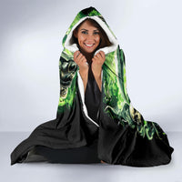Flame Reaper Skull Hooded Blanket I'm Not Anti Social I'm Just Not User Friendly