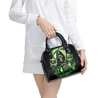 Flame Reaper Skull Shoulder Handbag I'm Not Anti Social I'm Just Not User Friendly