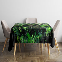 Flame Reaper Skull Tablecloth I'm Not Anti Social I'm Just Not User Friendly - Wonder Print Shop