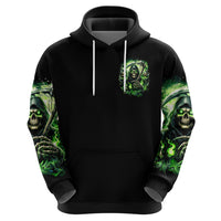 Flame Reaper Skull Zip Hoodie I'm Not Anti Social I'm Just Not User Friendly - Wonder Print Shop