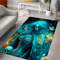 Witch Skull Area Rug She Whispered Back Iam The Storm - Wonder Print Shop