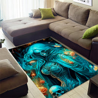 Witch Skull Area Rug She Whispered Back Iam The Storm - Wonder Print Shop