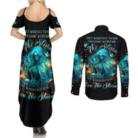 Witch Skull Couples Matching Summer Maxi Dress and Long Sleeve Button Shirt She Whispered Back Iam The Storm - Wonder Print Shop