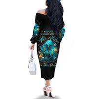 Witch Skull Family Matching Off Shoulder Long Sleeve Dress and Hawaiian Shirt She Whispered Back Iam The Storm - Wonder Print Shop