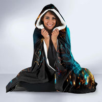 Witch Skull Hooded Blanket She Whispered Back Iam The Storm