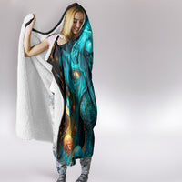 Witch Skull Hooded Blanket She Whispered Back Iam The Storm