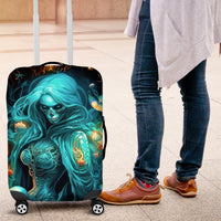Witch Skull Luggage Cover She Whispered Back Iam The Storm - Wonder Print Shop