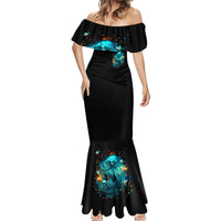 Witch Skull Mermaid Dress She Whispered Back Iam The Storm - Wonder Print Shop