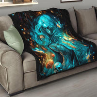 Witch Skull Quilt She Whispered Back Iam The Storm - Wonder Print Shop
