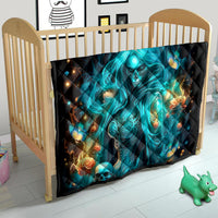 Witch Skull Quilt She Whispered Back Iam The Storm - Wonder Print Shop