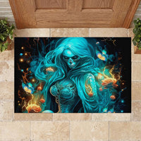 Witch Skull Rubber Doormat She Whispered Back Iam The Storm - Wonder Print Shop