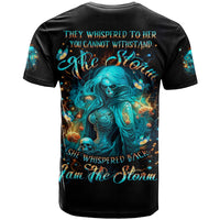 Witch Skull T Shirt She Whispered Back Iam The Storm - Wonder Print Shop