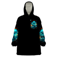 Witch Skull Wearable Blanket Hoodie She Whispered Back Iam The Storm - Wonder Print Shop